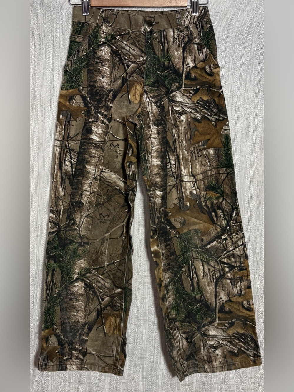 Carhartt Kids Realtree Camo Pants - Brown Green adjustable waist